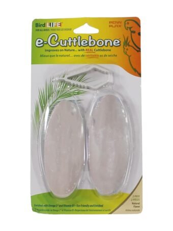 Penn-Plax Bird-Life (BA655) Natural E Cuttlebones | Enriched with Omega 3 and Vitamin B1 | Great for All Birds | 2 Cuttlebone Treats per Package