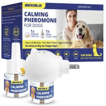 Pheromone Diffuser for Dogs: Calming Pheromone Diffuser Kit - Dog Calming Diffuser - Calming Pheromones - Dog Anxiety Relief - Calming Diffuser for Dogs - Pet Calming Diffuser -...