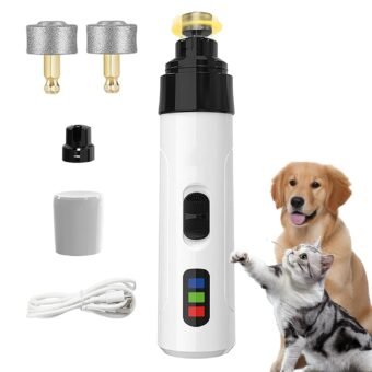 Silent Groom Pro Nail Grinder, 2025 New Dog Nail Trimmer, USB Rechargeable Pet Nail Grinder, Dog Nail Trimmers, Pet Paws Grooming Smoothing Tool