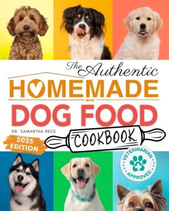 The Authentic Homemade Dog Food Cookbook: Vet-Approved, Nutritious Allergy-Friendly Recipes for Dogs of All Sizes | Comprehensive Feeding Guide, Meal ... (Healthy Homemade Dog...