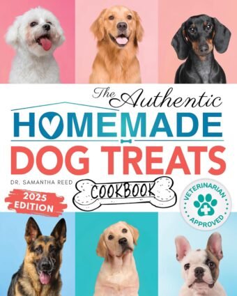 The Authentic Homemade Dog Treats Cookbook: Nutritious, Allergy and Dental-Friendly Recipes With Pantry Staples For Puppies to Seniors (Healthy Homemade Dog Food Cookbook Series 3)