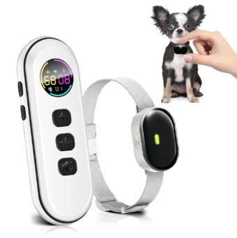Ultra-Small Dog Shock Collar, Ultra-Light & Thin Dog Training Collar with 1300ft Remote, Tailored for Small Dogs 5-15lbs & Medium Dogs, 198-Level Precise Control, Waterproof,...