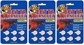Zoo Med Betta Banquet Blocks (3 Pack of 6 Card)