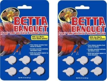Zoo Med Betta Banquet Blocks 6 Card (Set Of 2), fish, 0.3 ounces