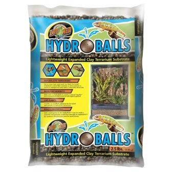 Zoo Med HydroBalls Lightweight Expanded Clay Terrarium Substrate, 2.5 Pounds