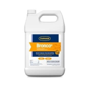 Farnam Broncoe Fly Spray Plus Citronella for Horses, Dogs & Premises – Kills Flies, Ticks, Fleas, Lice & Mosquitoes – Water-Based, Non-Oily Multi-Purpose Insecticide – 128 oz